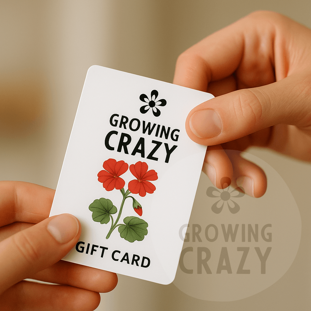 Growing Crazy for Pelargoniums Gift Card